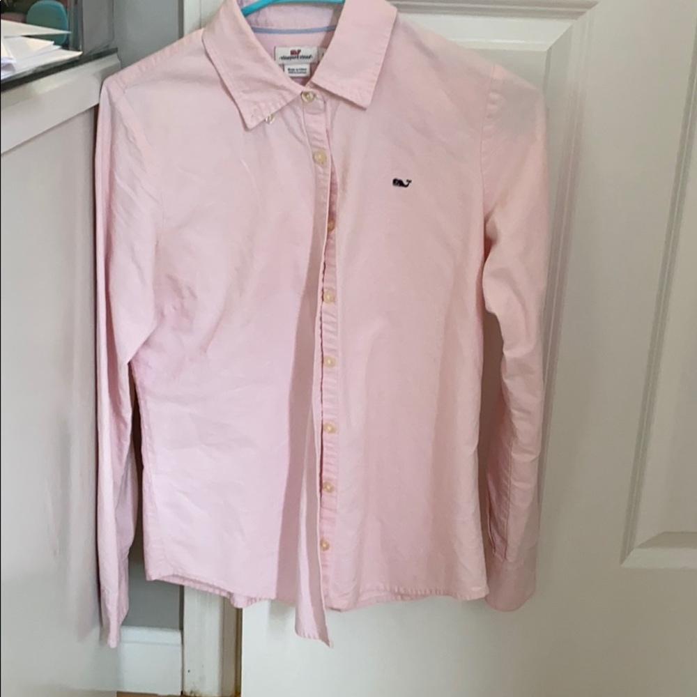 Vineyard Vines pink oxford
